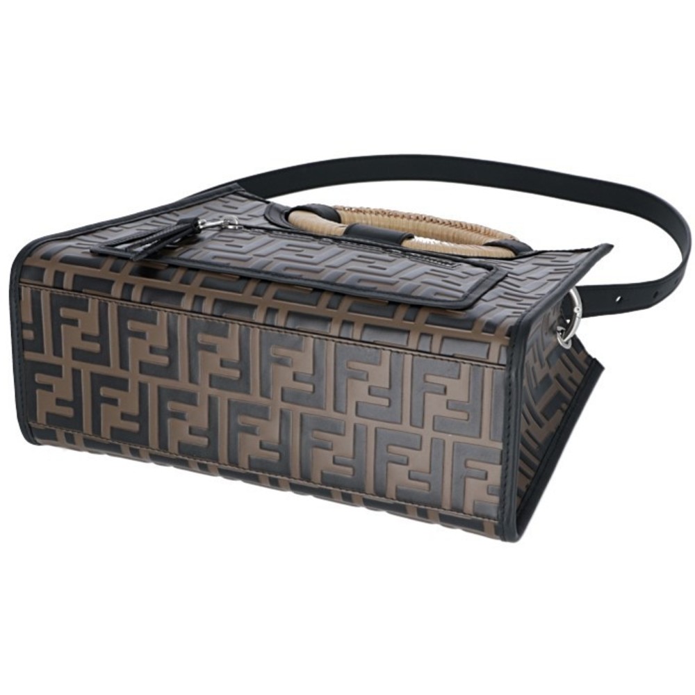 Fendi Runaway Shopper Ff Logo 2way Zucca Pattern … - image 4